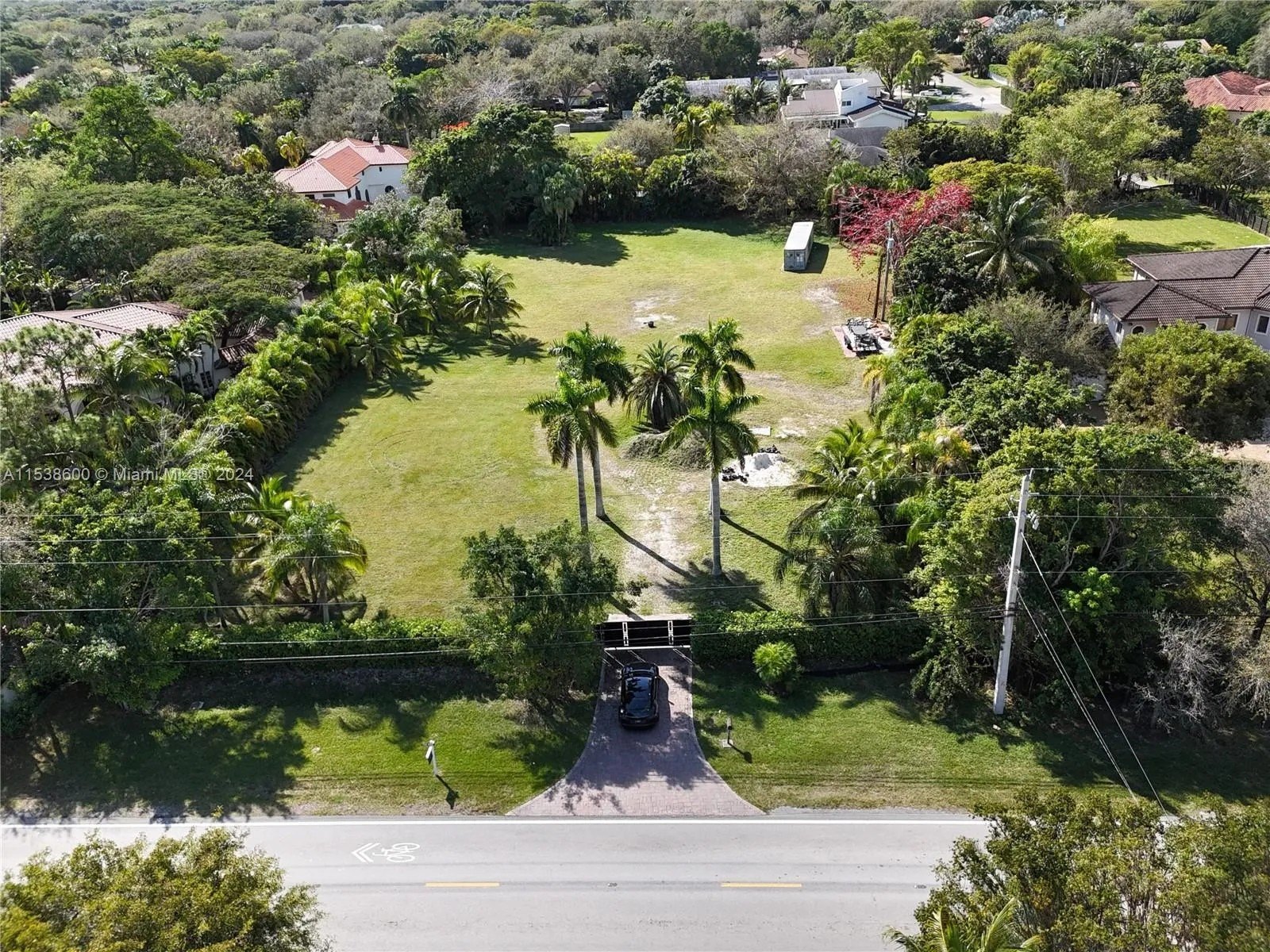 Vacant land where O.J. Simpson's Miami home once stood.