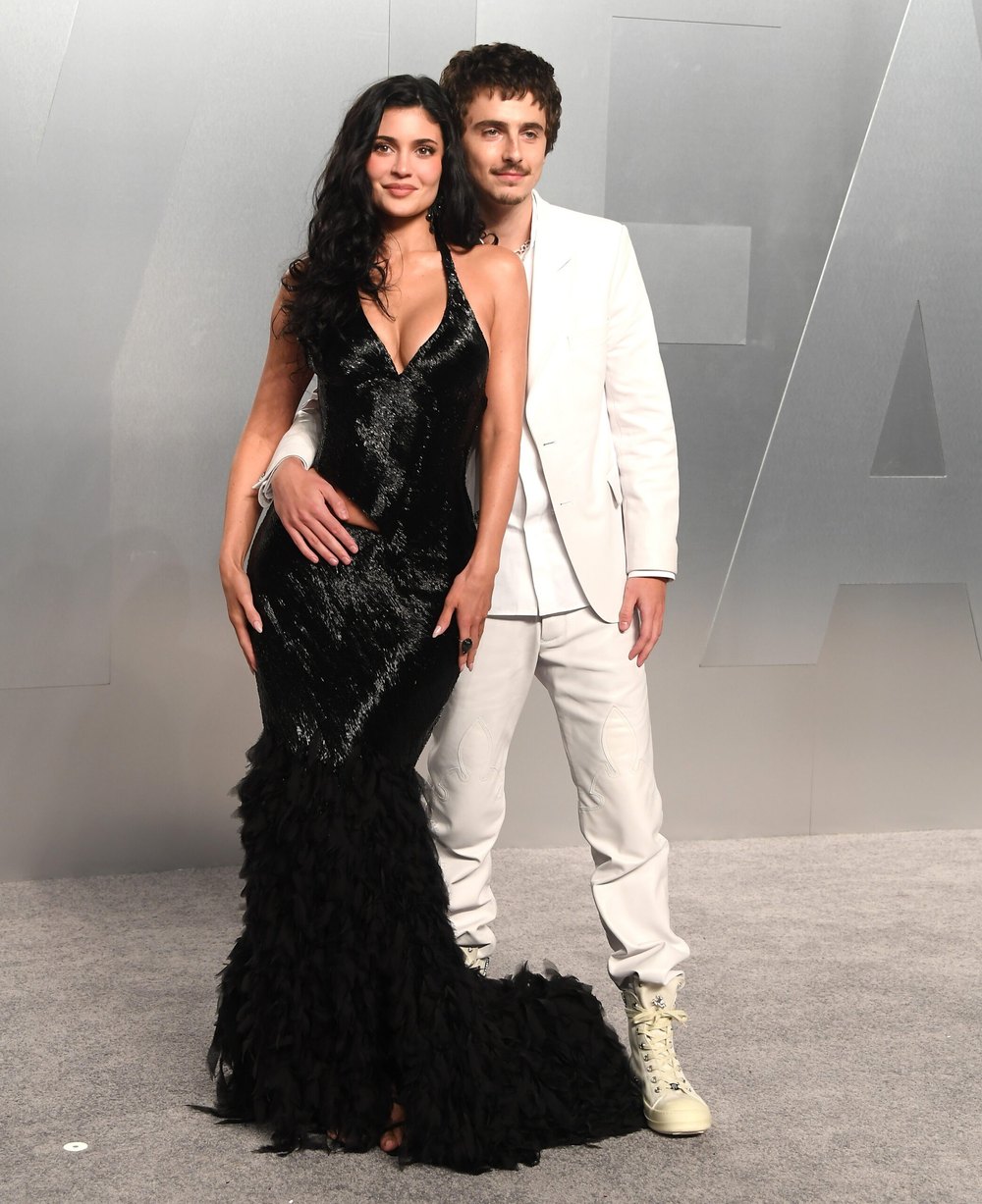 Kylie Jenner, Timothée Chalamet attends the 2026 Vanity Fair Oscar Party hosted by Mark Guiducci at Los Angeles County Museum of Art on March 15, 2026 in Los Angeles, California