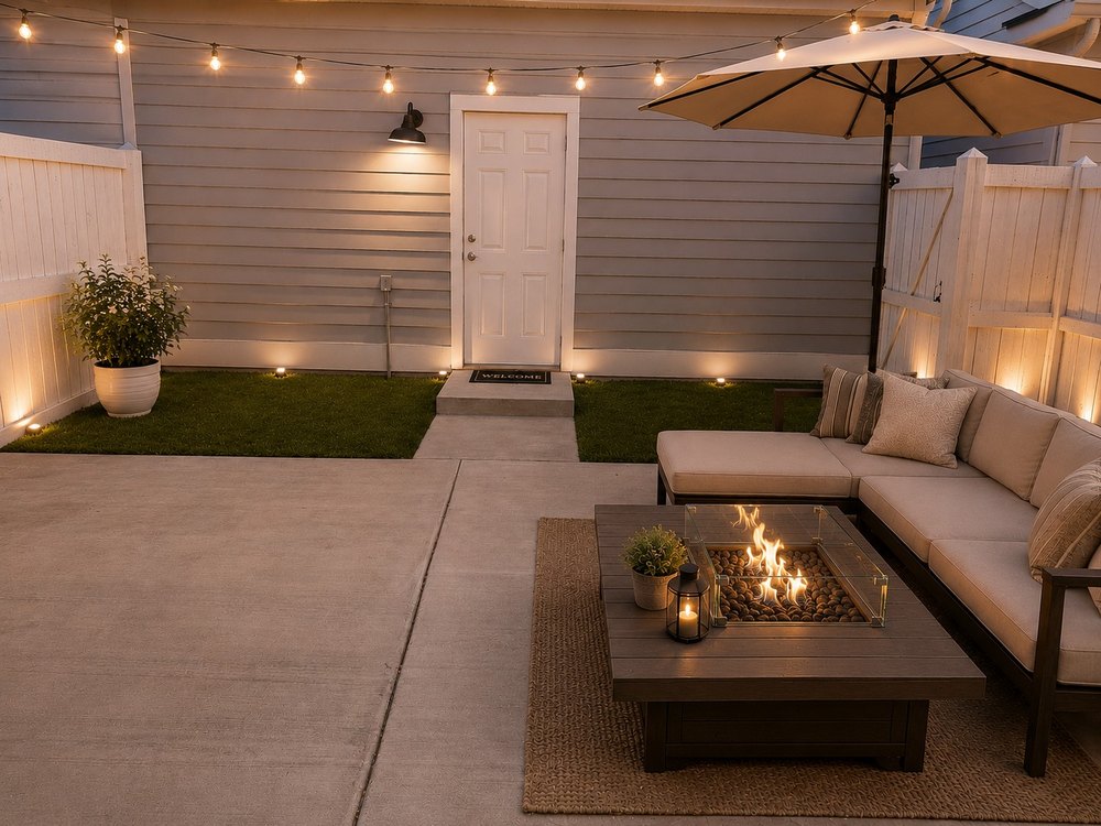 In addition to adding shelves in her bathroom, Payton plans to upgrade her backyard.