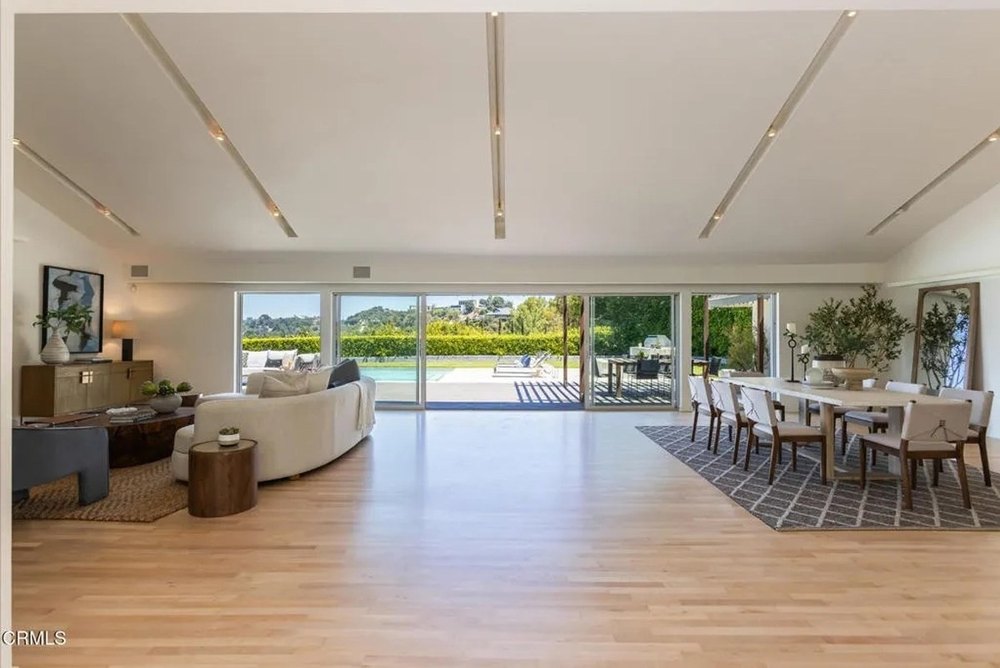Living space in Josh Duhamel home in Encino California