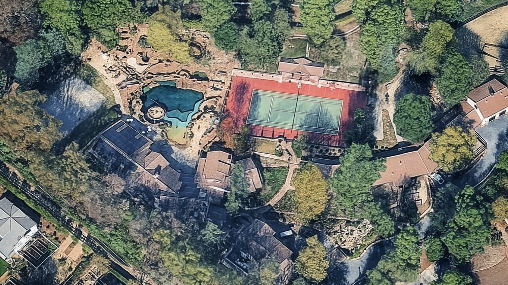 Aerial View of Drake's Former YOLO Estate in Hidden Hills