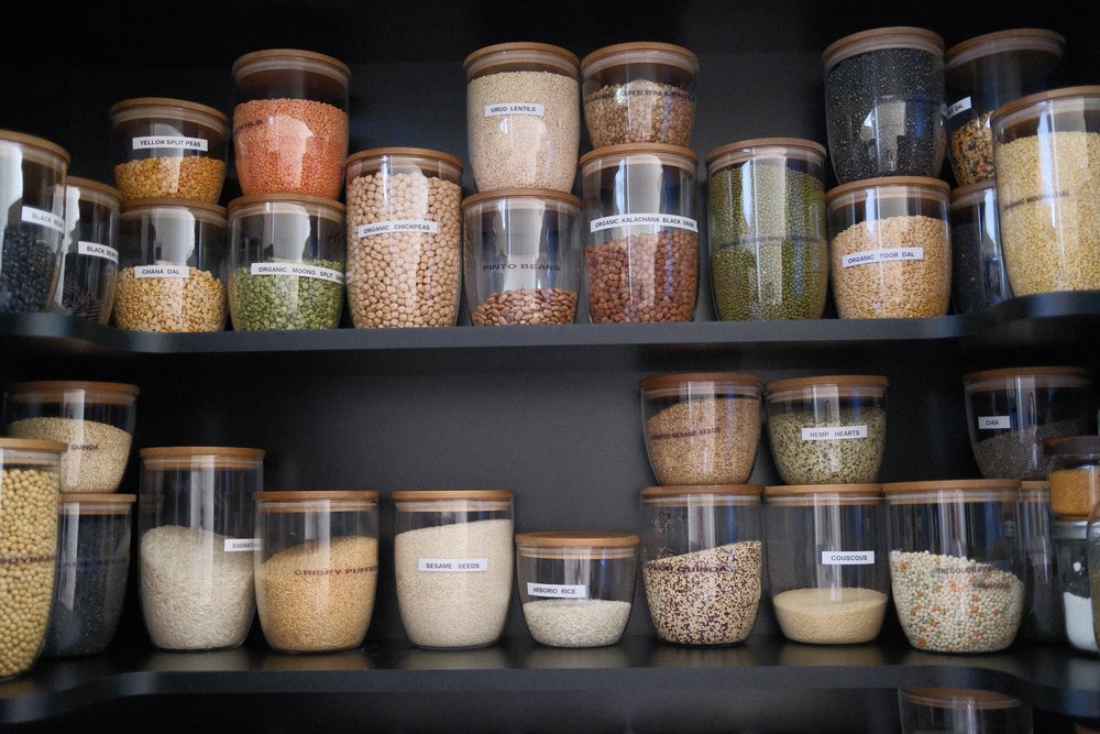 In Devlukia's kitchen pantry and drawers, "everything is labeled."